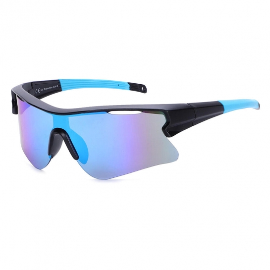 Sportowe okulary przeciwsłoneczne z filtrem UV400 Black/Blue SVM-12E